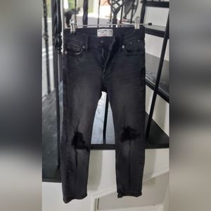 Slim-Fit Black Abercrombie Jeans Size 7/8